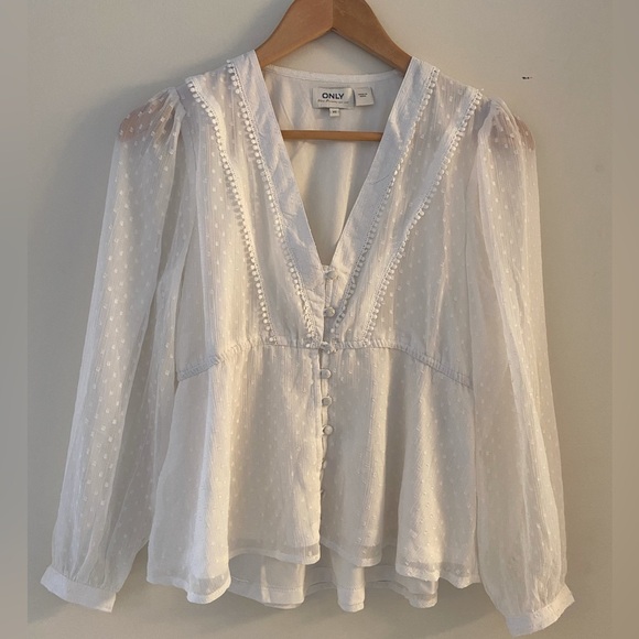 ONLY White Blouse XS - Picture 2 of 8